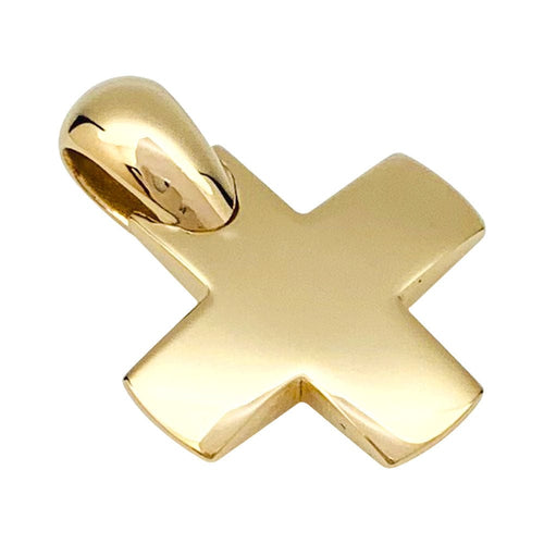 Pendentif Pendentif et chaîne Pomellato "Croix" en or jaune. 58 Facettes 31732