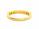 Bague 56 Bague Demie alliance Or jaune Diamant 58 Facettes 06359CD