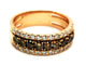 Bague 55 Bague Or rose Diamant brun 58 Facettes 1875649CN
