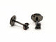 Boucles d'oreilles Boucles d'oreilles Puces Or noir Diamant 58 Facettes 578733RV