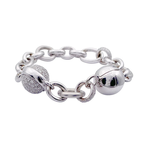 Bracelet Bracelet Pomellato or blanc, diamants. 58 Facettes 32209