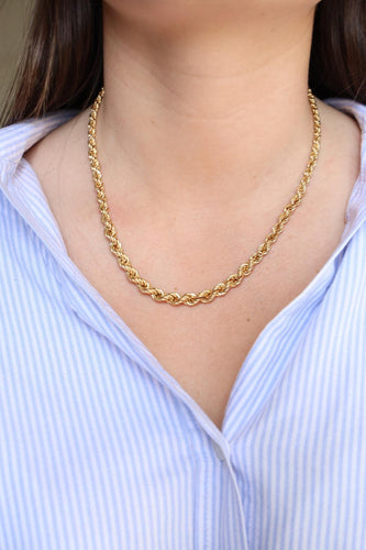 Collier Collier Maille torsadée Or jaune 58 Facettes 2218732CN