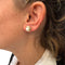Boucles d'oreilles Puces Cartier, or jaune, perles. 58 Facettes 31872