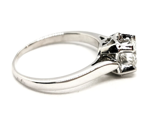 Bague 52.5 Bague Solitaire Platine Diamant 58 Facettes 1747042CN