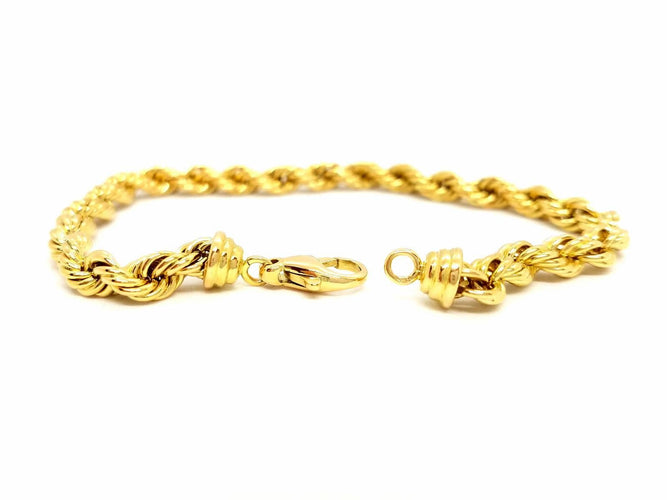 Bracelet Bracelet Maille torsadée Or jaune 58 Facettes 720147CD