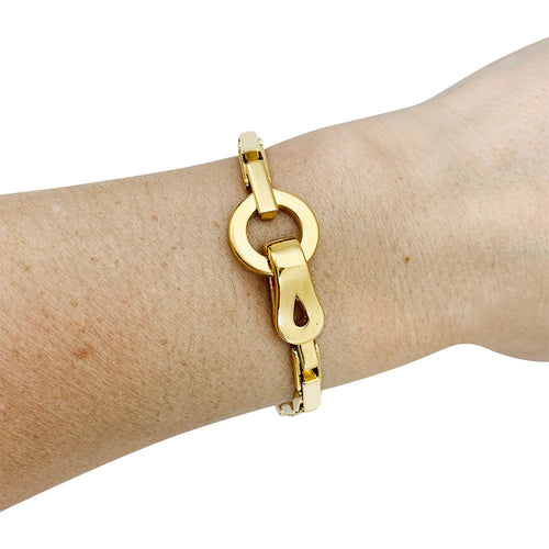 Bracelet Bracelet Cartier "Agrafe" en or jaune. 58 Facettes 31041