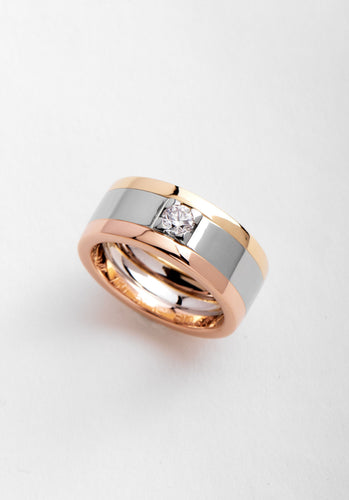 Bague 51 Bague CARTIER Vintage Vendôme 3 Ors 750/1000 58 Facettes 64471-60778