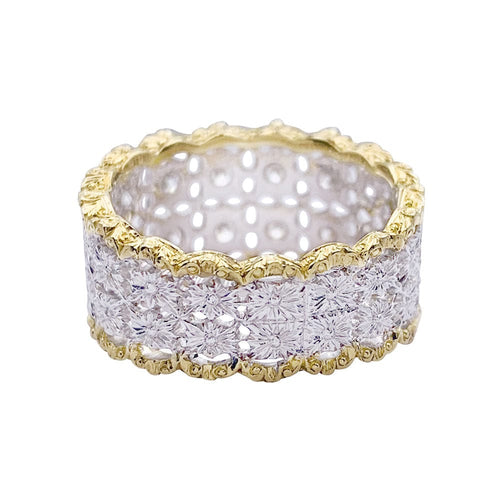 Bague 54 Bague M.Buccellati deux ors et diamants 58 Facettes 32466
