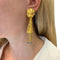 Boucles d'oreilles Boucles d'oreilles pendantes en or jaune, rubis et saphirs. 58 Facettes 31138