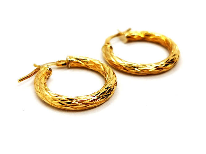 Boucles d'oreilles Boucles d'oreilles Créoles Or jaune 58 Facettes 1316727CN