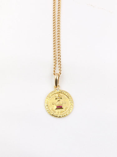 Pendentif AUGIS - Médaille amour Plus qu’hier moins que demain 58 Facettes 806