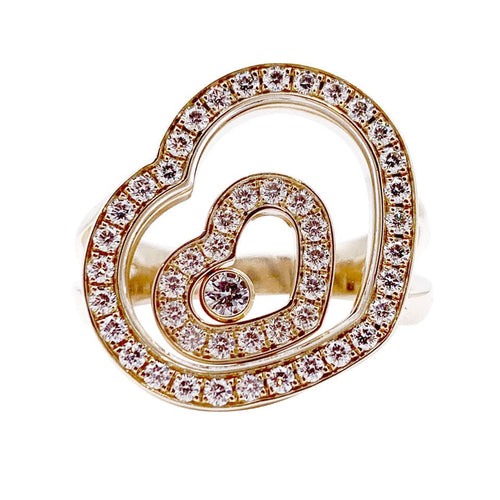 Bague 52 Bague Chopard, "Happy Spirit", or jaune, diamants. 58 Facettes 32840