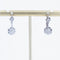 Boucles d'oreilles Boucles d'oreilles or blanc diamants en dormeuses 58 Facettes 22-161A