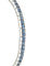Bracelet Bracelet Ligne en or blanc et saphirs naturels calibrés 58 Facettes