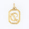 Pendentif Pendentif en or Lettre D diamant 58 Facettes CVP20