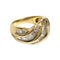Bague 54 Bague ondulée, diamants baguette 58 Facettes 1-1324/1