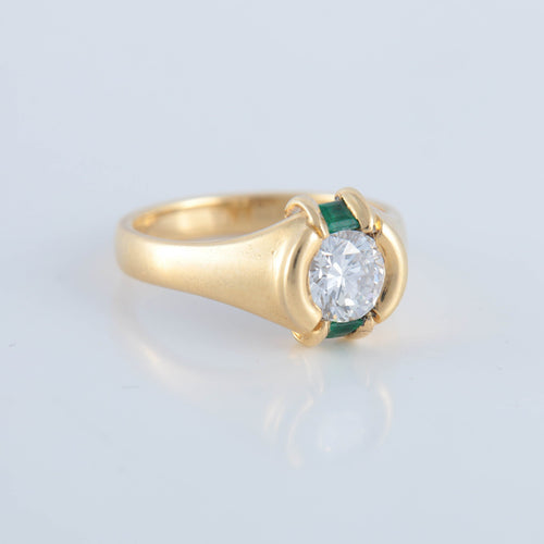 Bague Bague Mellerio diamant émeraude 58 Facettes