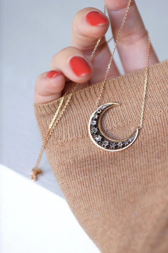 Collier Collier croissant de lune diamants 58 Facettes