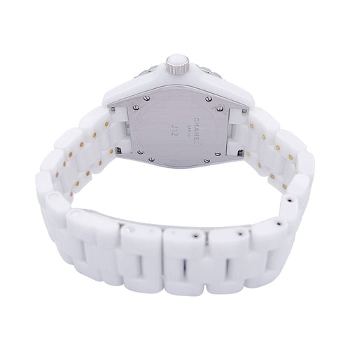 Montre Montre Chanel, "J12", céramique blanche. 58 Facettes 33583