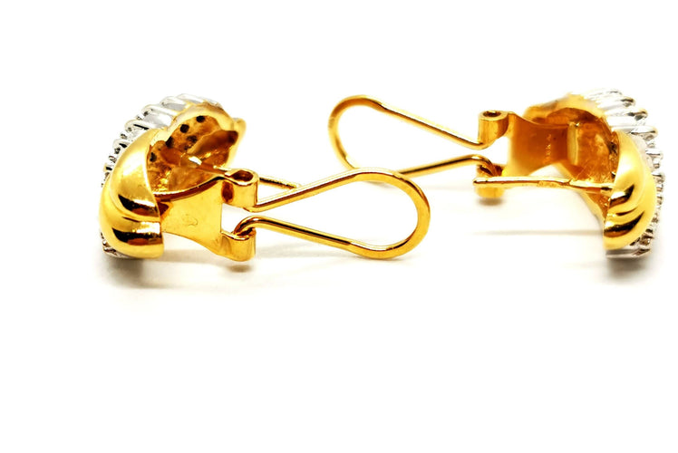 Boucles d'oreilles Boucles d'oreilles Or jaune Diamant 58 Facettes 1480608CN