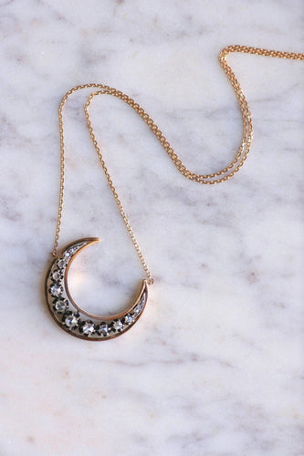 Collier Collier croissant de lune diamants 58 Facettes