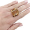 Bague 53 Bague en or jaune et quartz cheveux d'ange. 58 Facettes 30706