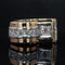 Bague 51 Bague tank diamants asymétrique 58 Facettes 21-101-51