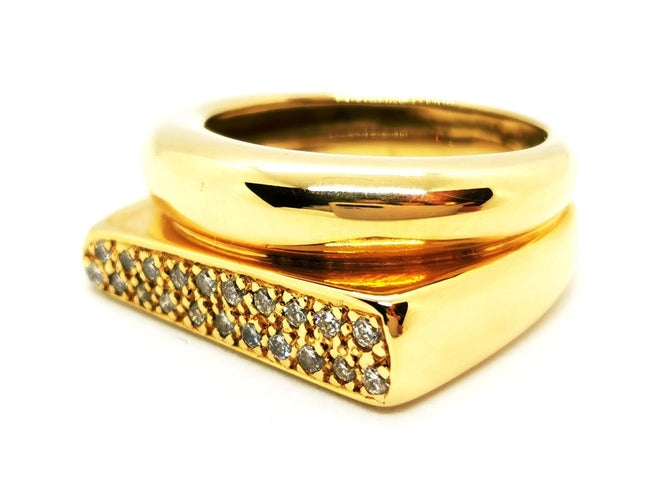 Bague 54 Bague Or jaune Diamant 58 Facettes 1643981CN