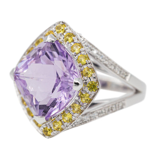 Bague 51 Mauboussin Bague Fou de toi Or blanc Améthyste 58 Facettes 2543064CN