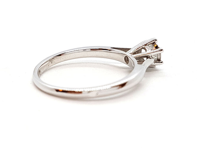 Bague 53 Bague Solitaire Or blanc Diamant 58 Facettes 06343CD