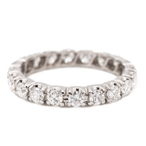 Bague 53 Bague Alliance américaine Or blanc Diamant 58 Facettes 2381420CN