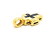 Pendentif Pendentif Croix Or jaune Saphir 58 Facettes 06569CD