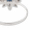 Bague 49 Bague Pompadour Or blanc Saphir 58 Facettes 2528877CN