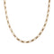 Collier Chaîne maille figaro en or rose. 58 Facettes 31723