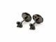 Boucles d'oreilles Boucles d'oreilles Puces Or noir Diamant 58 Facettes 578733RV