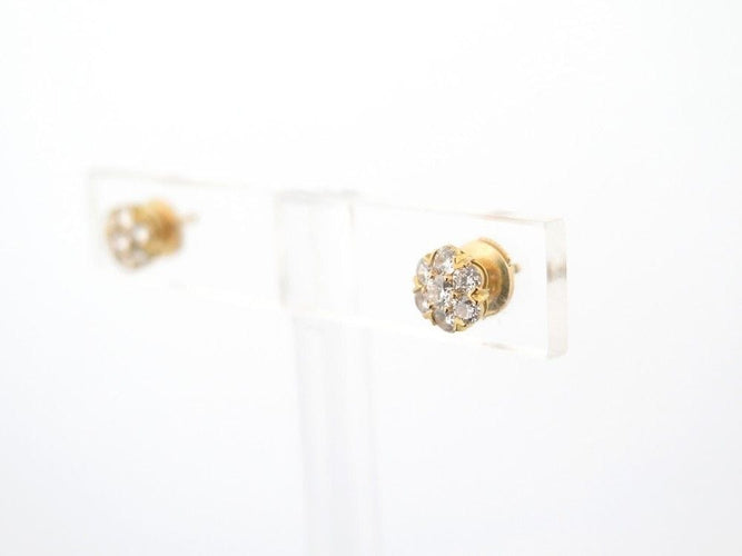 Boucles d'oreilles boucles d'oreilles VAN CLEEF & ARPELS fleurette pm or jaune 18k 58 Facettes 253477