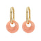 Boucles d'oreilles Créoles en or et pampille de corail 58 Facettes 21-556