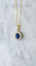 Pendentif Collier pendentif marguerite Or jaune Saphir Diamants 58 Facettes