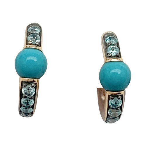 Boucles d'oreilles Boucles d'oreilles Pomellato, "M'ama non M'ama", or rose, pierres de couleurs. 58 Facettes 31996