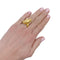Bague 52 Bague Hermès, "Dauphin", or jaune. 58 Facettes 32586