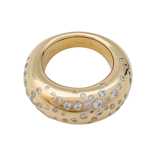 Bague 50 Bague Chaumet, "Anneau Feux d'Artifices", or jaune, diamants. 58 Facettes 31111