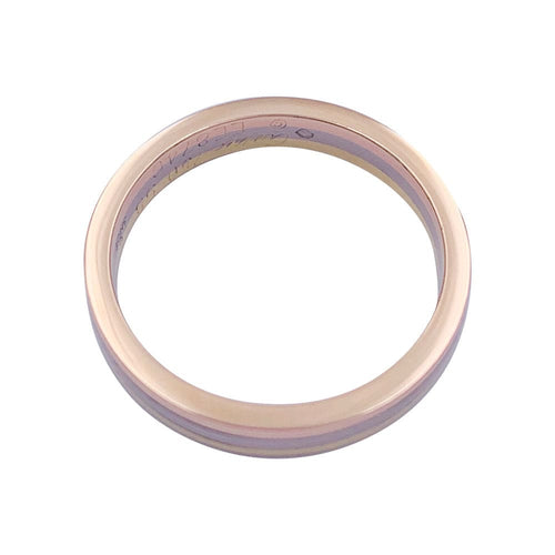 Bague 58 Alliance Cartier, "Vendôme Louis Cartier", trois ors. 58 Facettes 32314