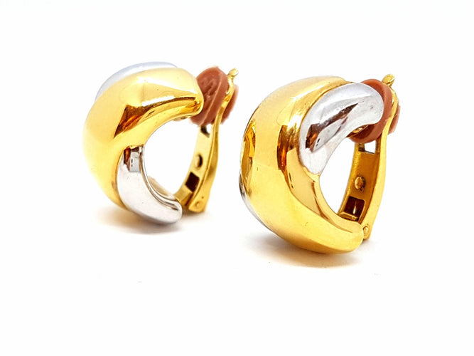 Boucles d'oreilles Boucles d'oreilles Clips Or jaune 58 Facettes 06383CD