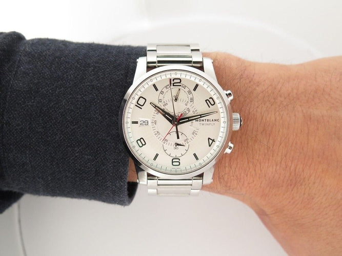 Montre montre MONTBLANC timewalker twinfly chrononograph 109133/7261 43mm 58 Facettes 249689