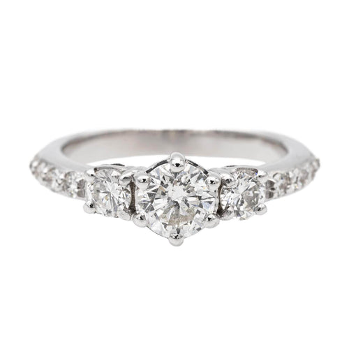 Bague 47 Bague Solitaire Or blanc Diamant 58 Facettes 2513760CN