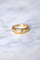 Bague jonc victorienne en or jaune 18Kt et trois diamants 58 Facettes