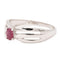 Bague 60 Bague Solitaire Or blanc Rubis 58 Facettes 2593518CD