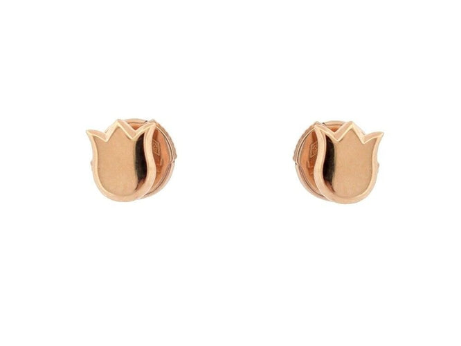 Boucles d'oreilles boucles d'oreilles CARTIER tulipe puce en or rose 18k 58 Facettes 251740