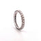 Bague Alliance américaine en or blanc, diamants 58 Facettes