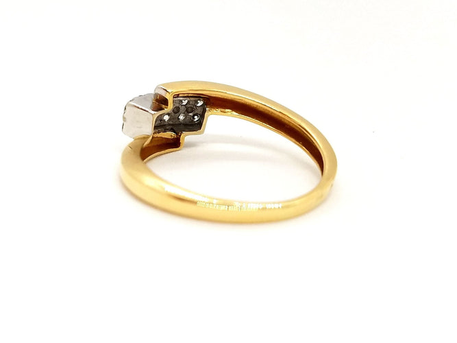 Bague 57 Bague Or jaune Diamant 58 Facettes 807672CN